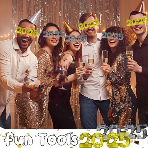 2025 Number Glitter Sunglasses