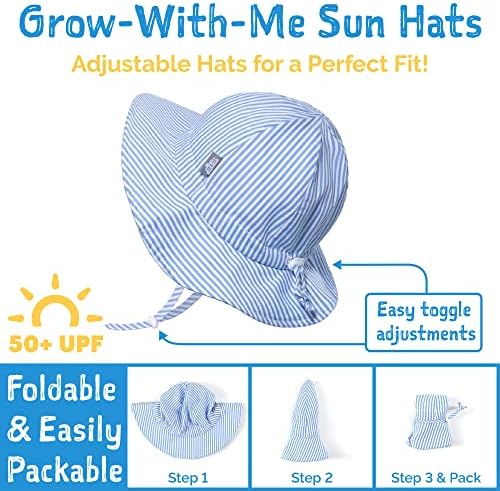JAN JUL 50UPF Cotton Sun Hat for Kids - UV Protection Adjustability