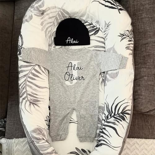 Custom Personalized Newborn Baby Coming Home Outfit with Monogrammed