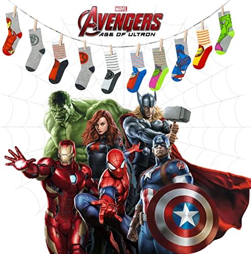 Marvel Legends Superhero Boys Socks 10-Pack 1