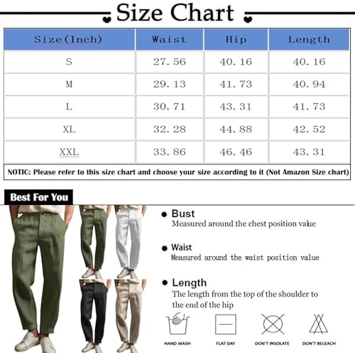 Comfortable Cotton Linen Business Pants