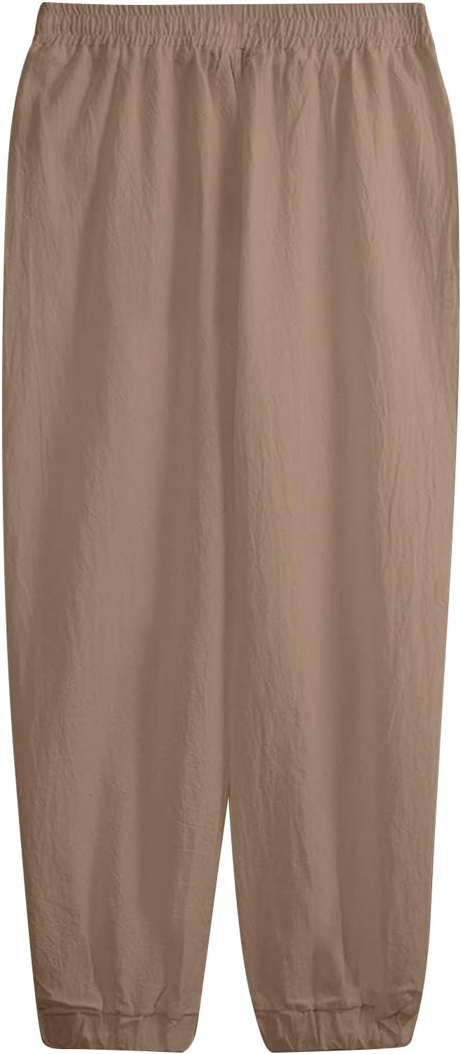 Premium Elastic waist Cotton Pants for Men - Lightweight and Breathable