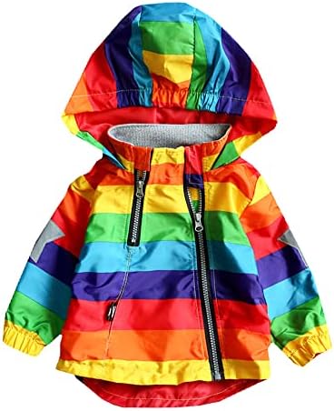 FABRST Toddler Rainbow Windbreaker