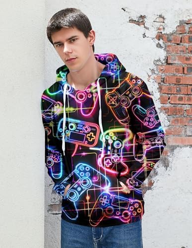 Goodstoworld Unisex Cool 3D Fleece Liner Hoodie