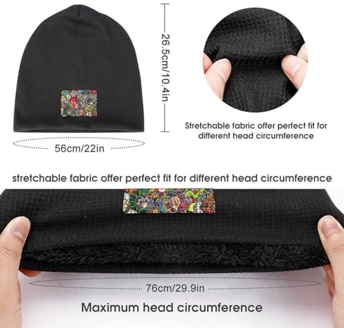 BTTLLKE Skull Cap Fleece Hat
