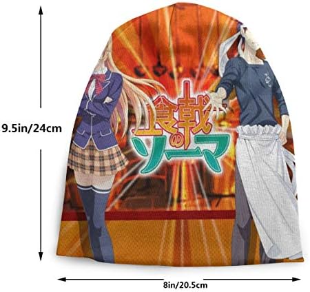 Food Wars Shokugeki No Soma Kids Skull Cap Beanie Cap Black