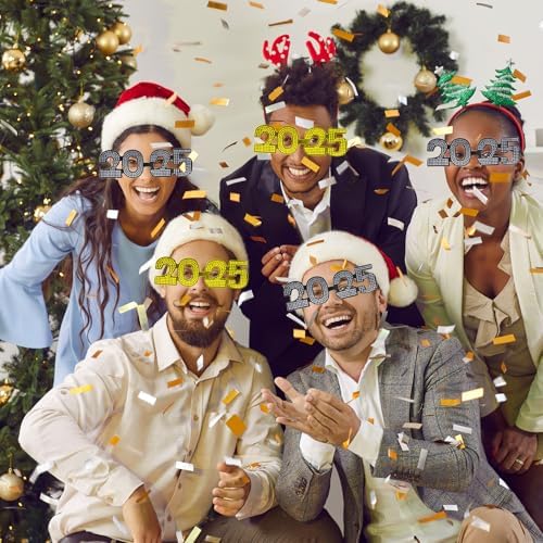 2025 Number Glitter Sunglasses