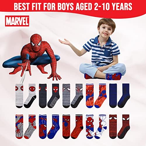 Marvel Spiderman Boys Socks 10-Pack