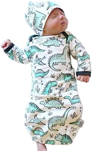 COLOOM Baby Dinosaur Pajamas Newborn Sleepers Perfect