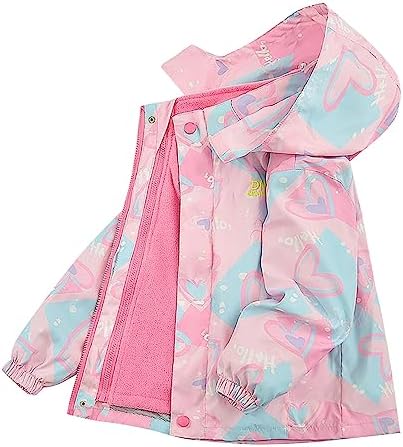 2Pcs waterproof jacket for girls windproof comfortable