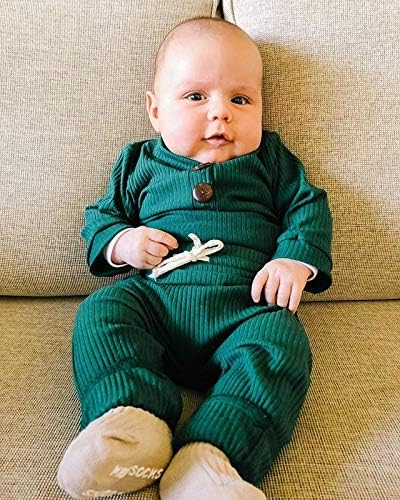 MABABY Baby Romper Set Fall Winter Knitted Cotton