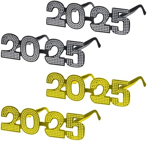 2025 Number Glitter Sunglasses