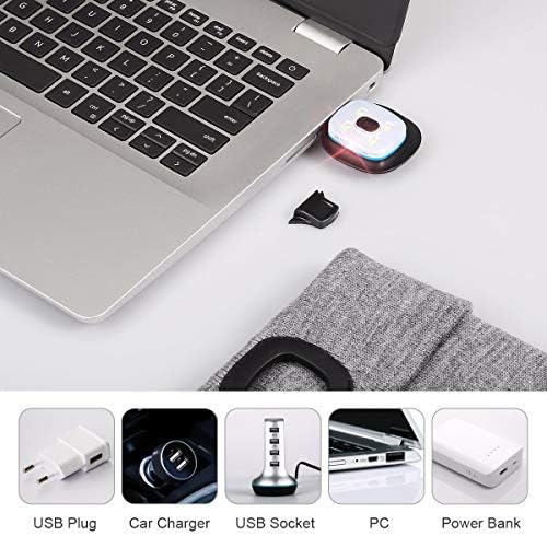 YunTuo LED beanie USB Rechargeable Winter Cap