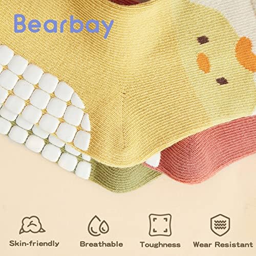 Adorable Non-Slip Ankle Socks for Toddlers 0-7 Months