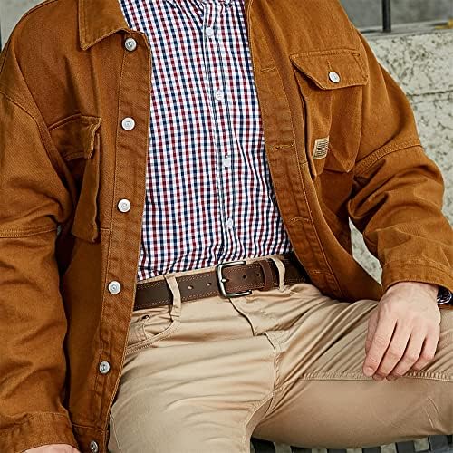 VATAN Mens Genuine Leather Everyday Jean Belt with Gift Box