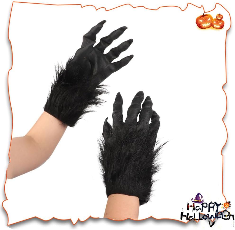 XGOPTS Werewolf Halloween Gloves Costume