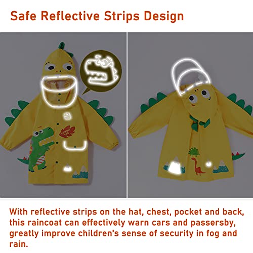 Fewlby Kids Raincoat Safe Water-Resistant Easy to Carry