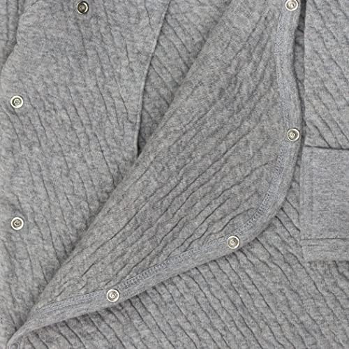 HonestBaby Organic Cotton Matelasse Kimono Coverall for Baby Girls 12 Months US