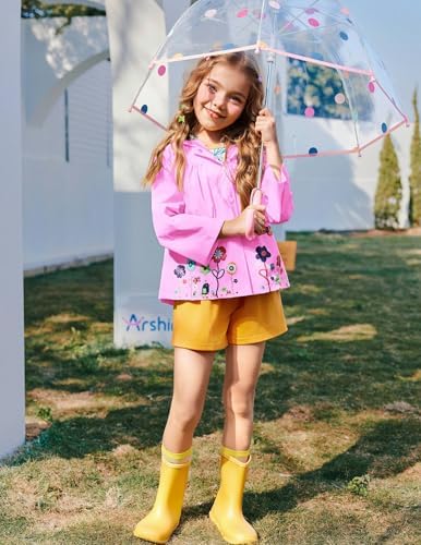 Perfect for Kids Pink Hoodie raincoat for Boys and Girls