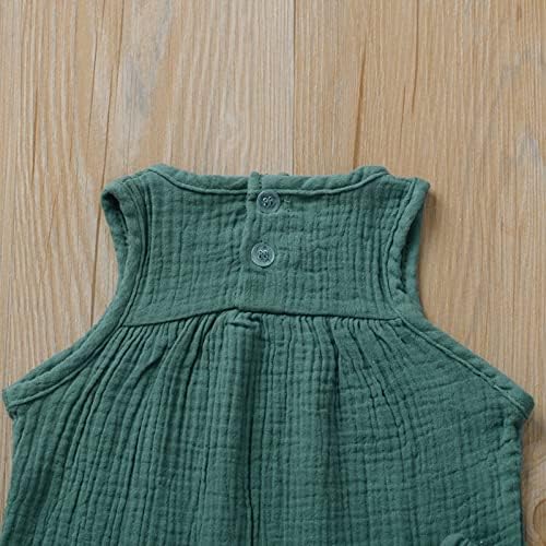 EISHOW 2 Pack Toddler Sleepwear Set Cotton Linen Shorts