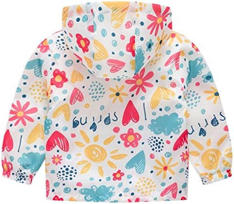 Kehen Boys Girls Dinosaur Print Zip Jacket Windproof Raincoat for Toddler