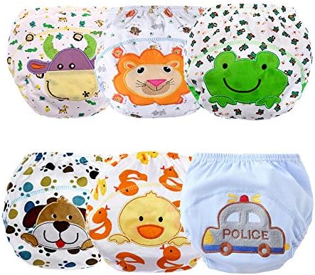 Cotton Training Pants for Toddler Girls Waterproof 4-Layer Soft Potty Training