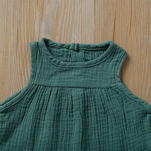 EISHOW 2 Pack Toddler Sleepwear Set Cotton Linen Shorts