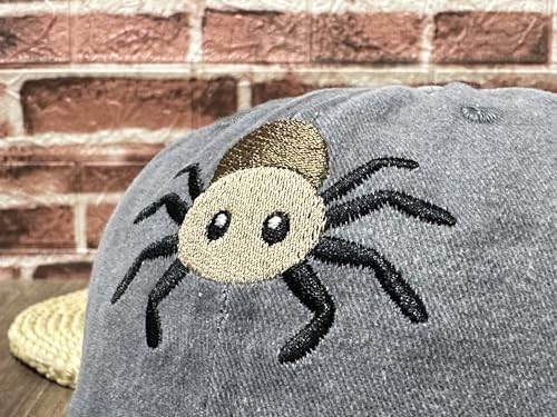 Unique Baseball Cap with Embroidered Spider for Kids