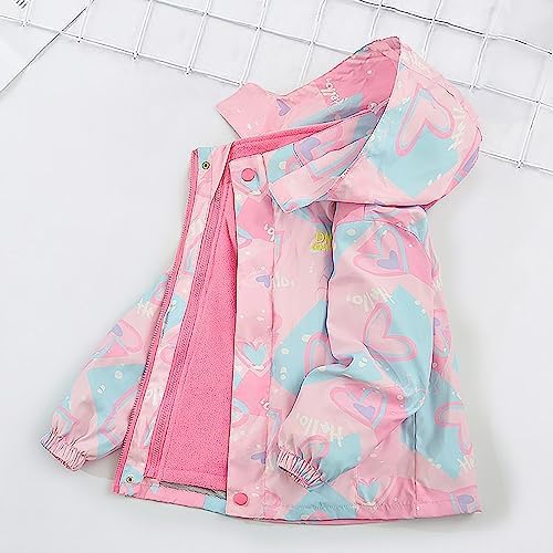 2Pcs waterproof jacket for girls windproof comfortable