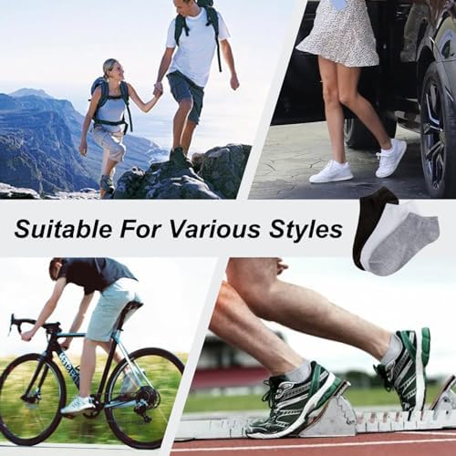 RICHBULL 200 Pairs Thin No Show Ankle Socks for Men Women