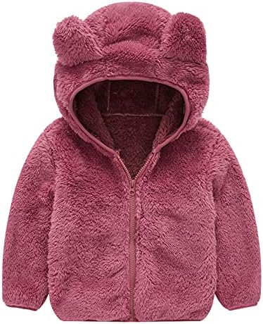 Perfect for Kids Cute Bear Fleece Hoodie Toddler Girls Boys Winter Outfit