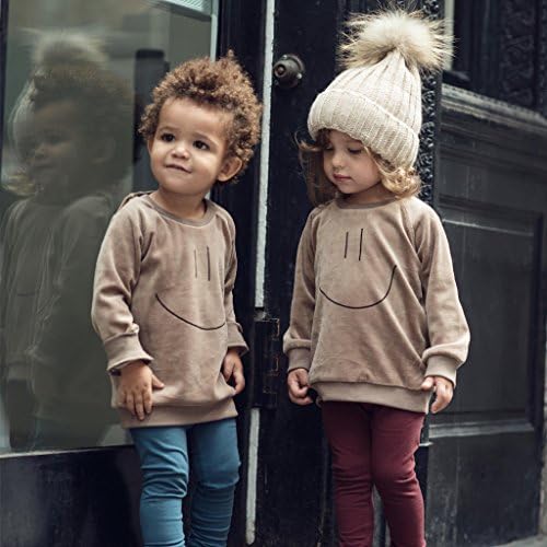 Perfect Unisex Gift - Soft Cotton Leggings Elastic Waistband Fall Winter Ages 3M-5Y