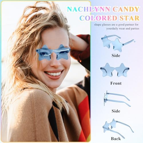 Stylish Translucent Star-Shaped Sunglasses