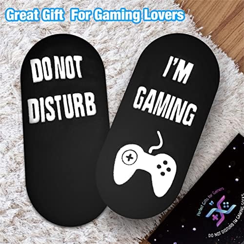 Do Not Disturb Gaming Socks - Hilarious Gift for Teenage Boys and Men