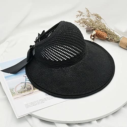 Foldable Wide-Brim Sun Visor Hats for Women Men Durable Stylish