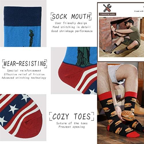 Mens Funny Novelty Cotton Socks Crazy Design