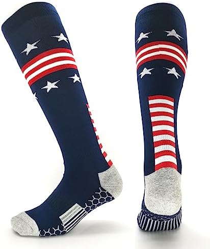 American Flag athletic socks for Baseball Football Softball Soccer