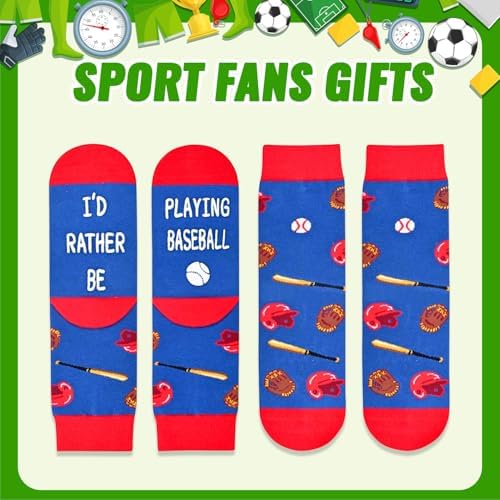 HAPPYPOP Boys BaseballSoccerSports Socks Gift - Messages Cool Hidden Fun