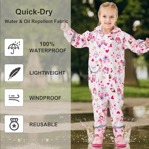 KidsToddlerRainSuitGirlsBoysRaincoat1-10Years