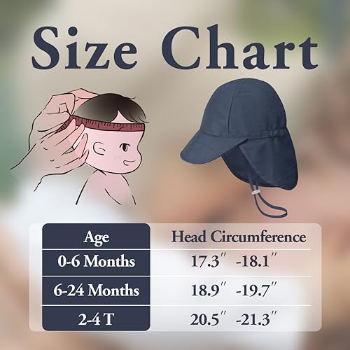 2 Pack Baby Sun Hats UPF 50 - Protect Your Toddler From The Sun