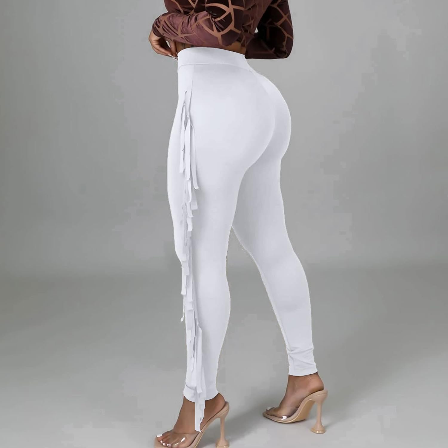 Firzero Womens Fringe Pants