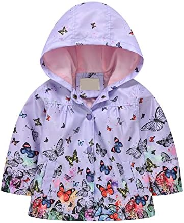LIGHTWEIGHT WATERPROOF HOODED JACKET FOR KIDS TURTLES