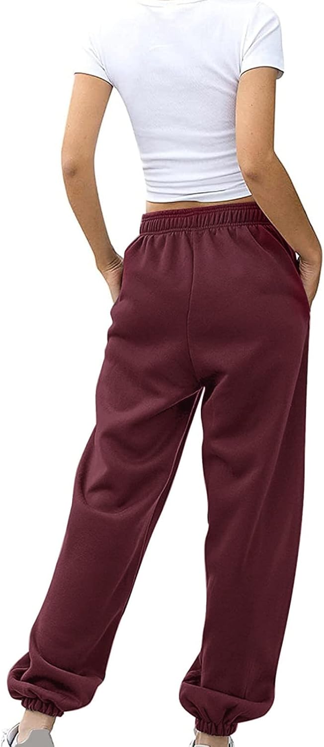 Girls High-Waisted Jogger Pants with Pockets