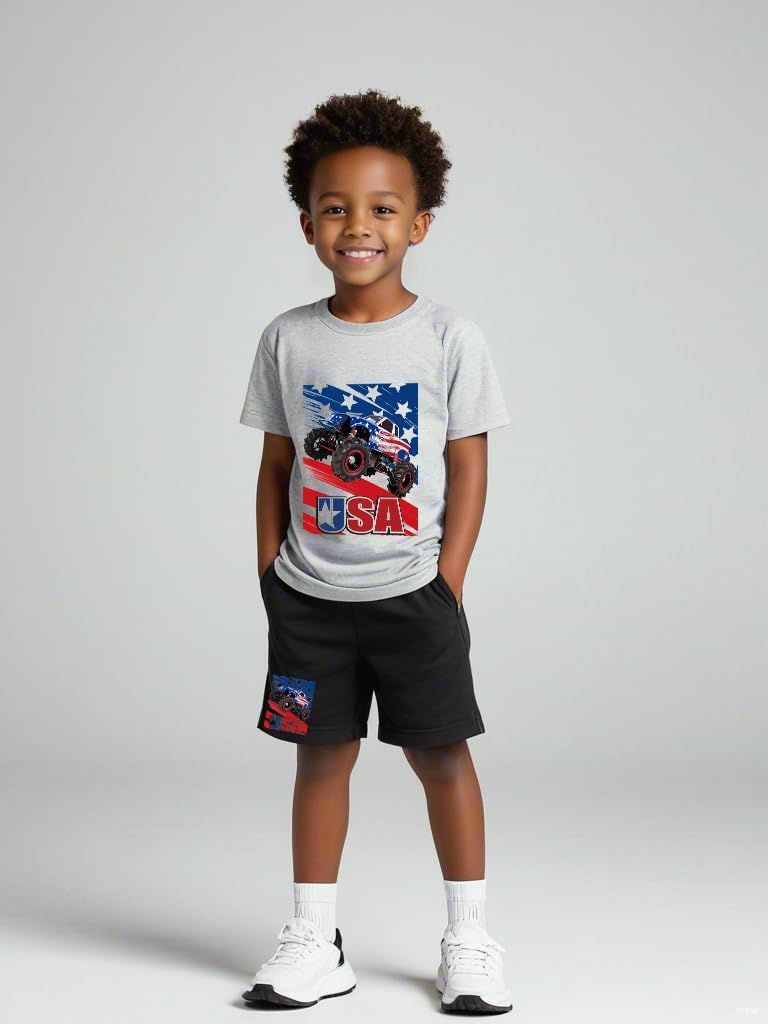 4th of July Boys Patriotic Outfit Set