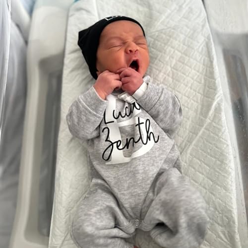 Custom Personalized Newborn Baby Coming Home Outfit with Monogrammed