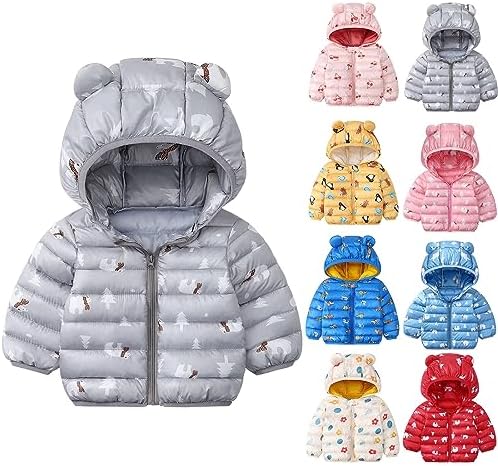 Cartoon Bear Hooded Bear Jacket for Kids