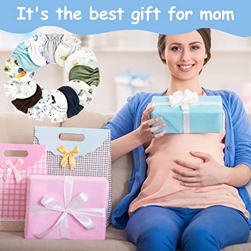 Geyoga 40-Pair Elastic No Scratch Mittens for 0-6 Months