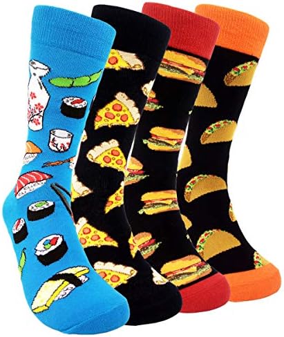 HSELL Men Patterned Fun Socks Crazy Design Gift