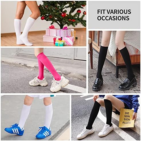 GRAPMKTG 3 Pack Multi-Sport Knee High Socks for Men Women