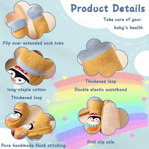 Personalized Childs Name Socks Toddler Slippers